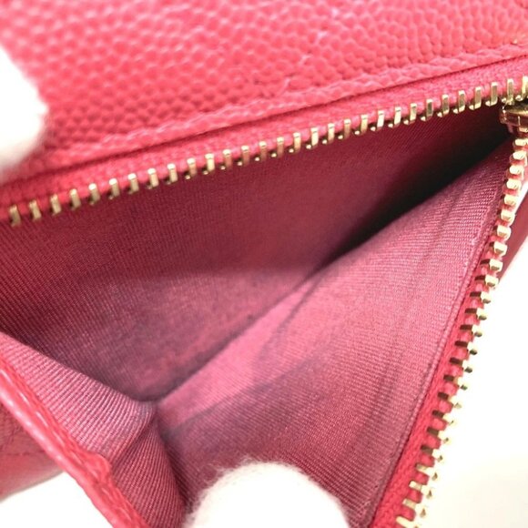 CHANEL AP0375 CC Phili Gris Matelasse Medium Long Wallet Trifold wallet Pink - Picture 6 of 12